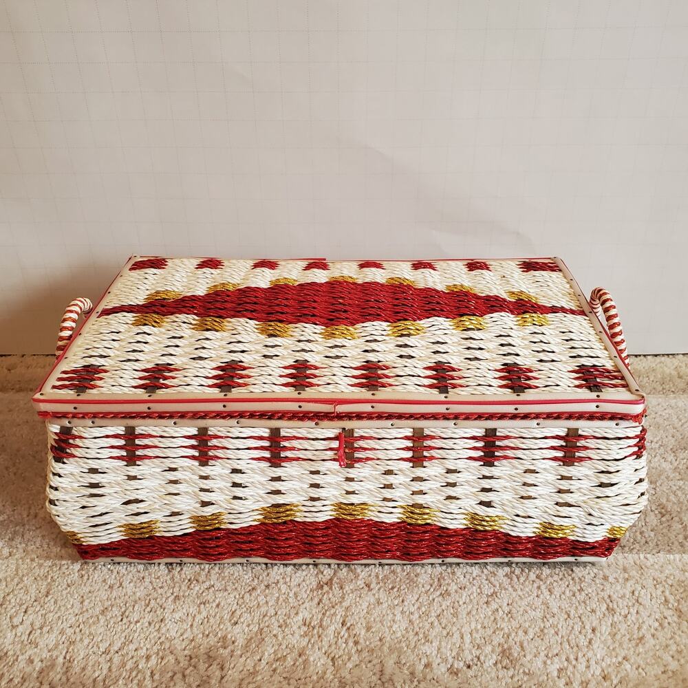 Vintage Sewing Basket - Perfect for Hiding Your Secrets (and Thread)